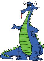 Clear Creek Dragons mascot